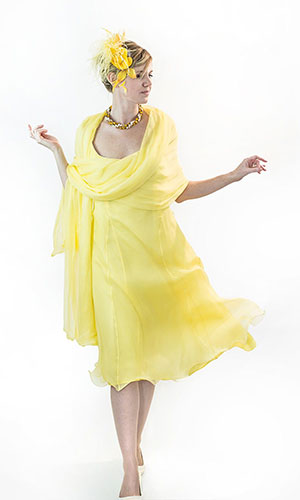 Yellow Evening Occasion Dress Perri Ashby