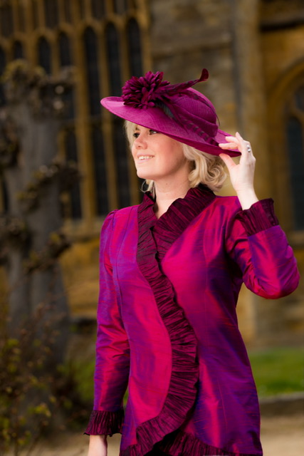 Mother of the bride bespoke silk outfit by Perri Ashby Sherborne