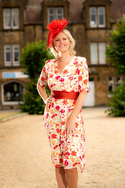 Bespoke hand made dress designed by Perri Ashby made in Dorset